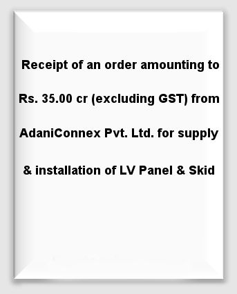 OrderIntimation35crAdaniConnex