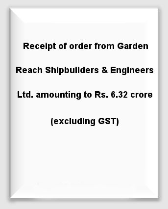 OrderIntimationGRSE6.32cr